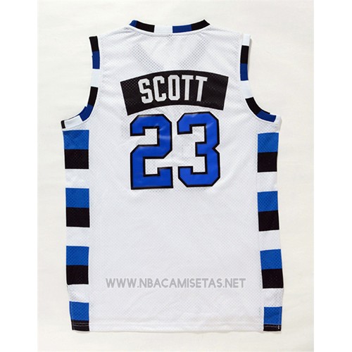 Camiseta Pelicula Tree Hill Nathan Scott NO 23 Blanco